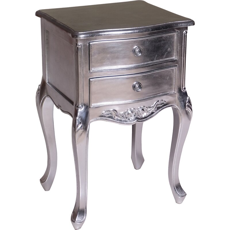 Mercer41 2 Drawer Bedside Table | Wayfair.co.uk